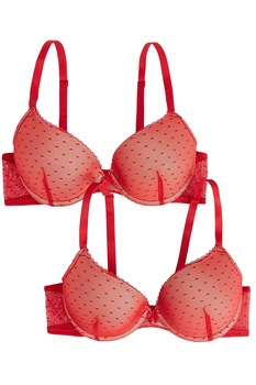 Set 2 sutiene dama Iris&Lilly London, rosii, marimea 70D EU Set 2 sutiene dama Iris&Lilly London, rosii, marimea 70D EU