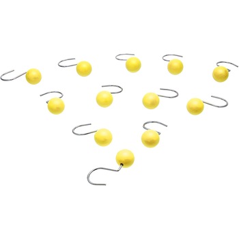 Set 12 Carlige Pentru Perdele De Dus - Galben, AmazonBasics Set 12 Carlige Pentru Perdele De Dus - Galben, AmazonBasics