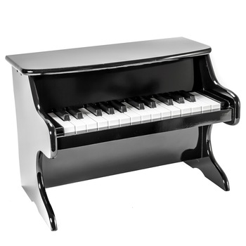 Pian din lemn, 15 clape, 2ani+, alb/negru Pian din lemn, 15 clape, 2ani+, alb/negru