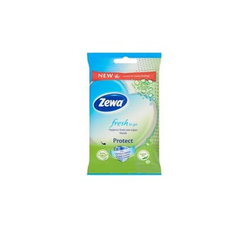 Servetele umede Zewa Fresh to go Protect, 10 bucati Servetele umede Zewa Fresh to go Protect, 10 bucati