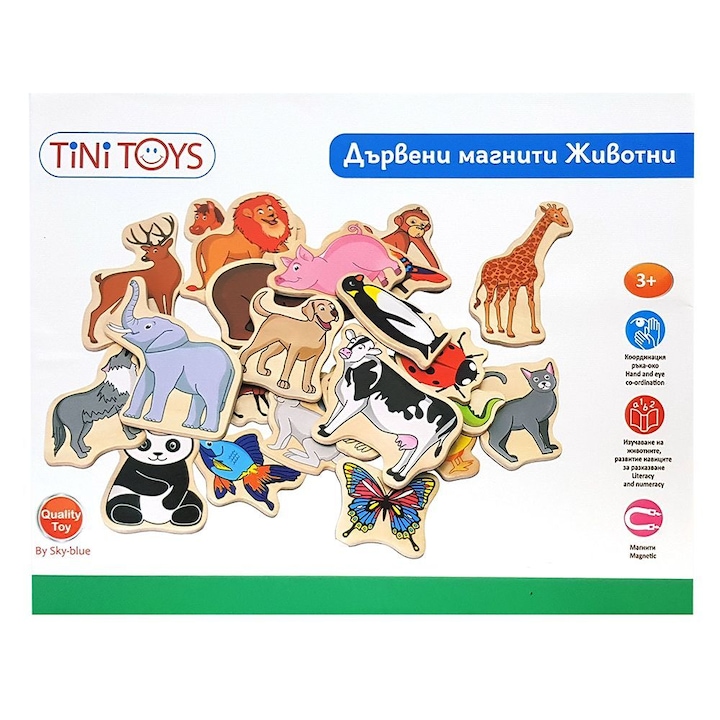 Дървени магнити Tini Toys, Животни, SKC2119