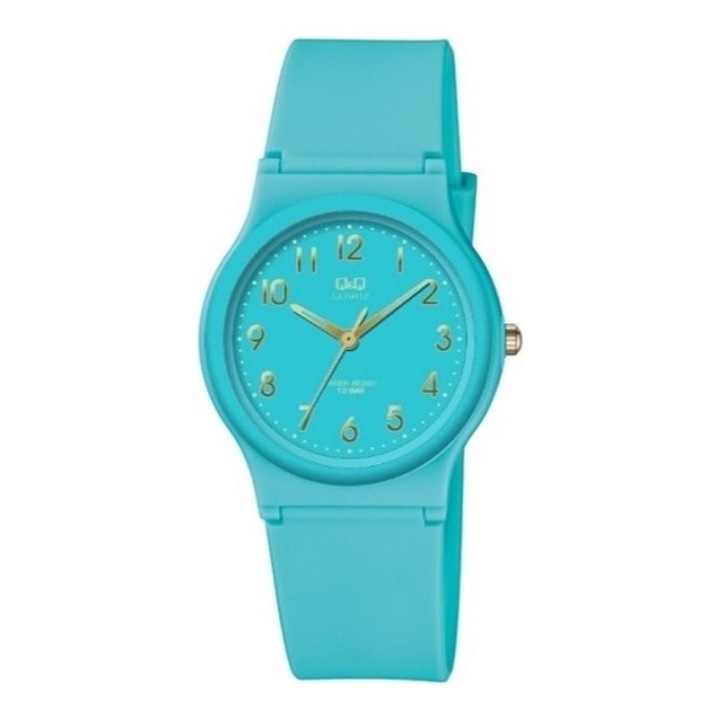 Ceas analog pentru femei, Q&Q, Albastru