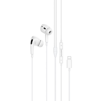 Casti Audio Borofone, BM53 Lightning, Alb Casti Audio Borofone, BM53 Lightning, Alb