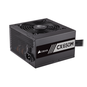 Sursa Semi-Modulara Corsair CX650M, 650W, 80 PLUS Bronze, ATX 2.4, PFC Activ, Negru Sursa Semi-Modulara Corsair CX650M, 650W, 80 PLUS Bronze, ATX 2.4, PFC Activ, Negru