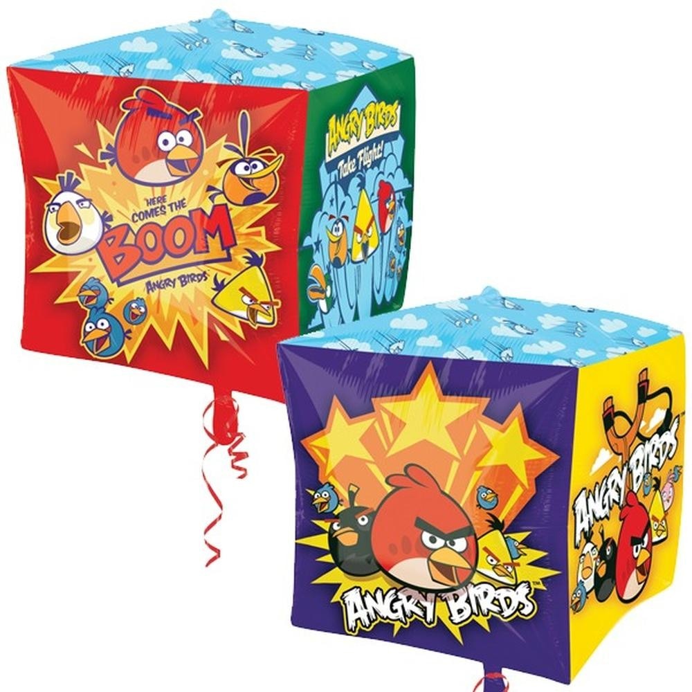 Balon folie Cubez- Angry Birds, Amscan, 1 buc