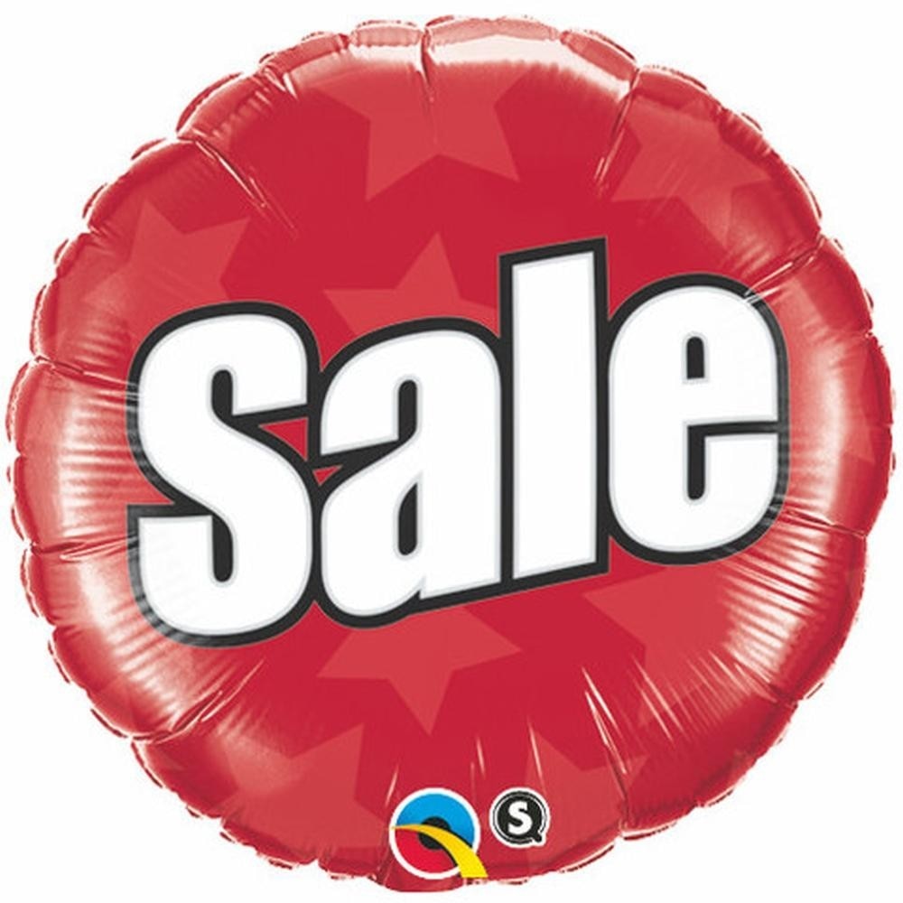 Balon Folie 45 cm Rosu Sale, Qualatex, 1 buc