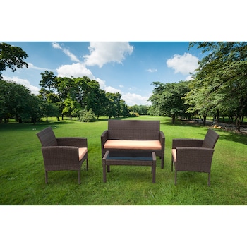 Set mobilier gradina/terasa Kring Bahamas, masa, canapea, 2 fotolii, portocaliu Set mobilier gradina/terasa Kring Bahamas, masa, canapea, 2 fotolii, portocaliu