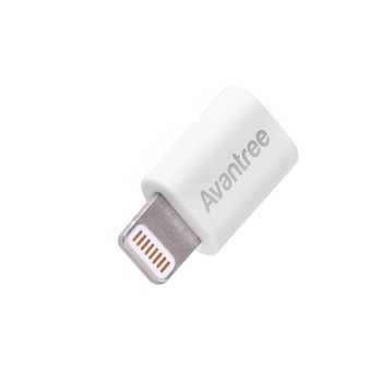 Adaptor Avantree CGAD-IF5-05-WHT, microUSB la Lightning, White Adaptor Avantree CGAD-IF5-05-WHT, microUSB la Lightning, White