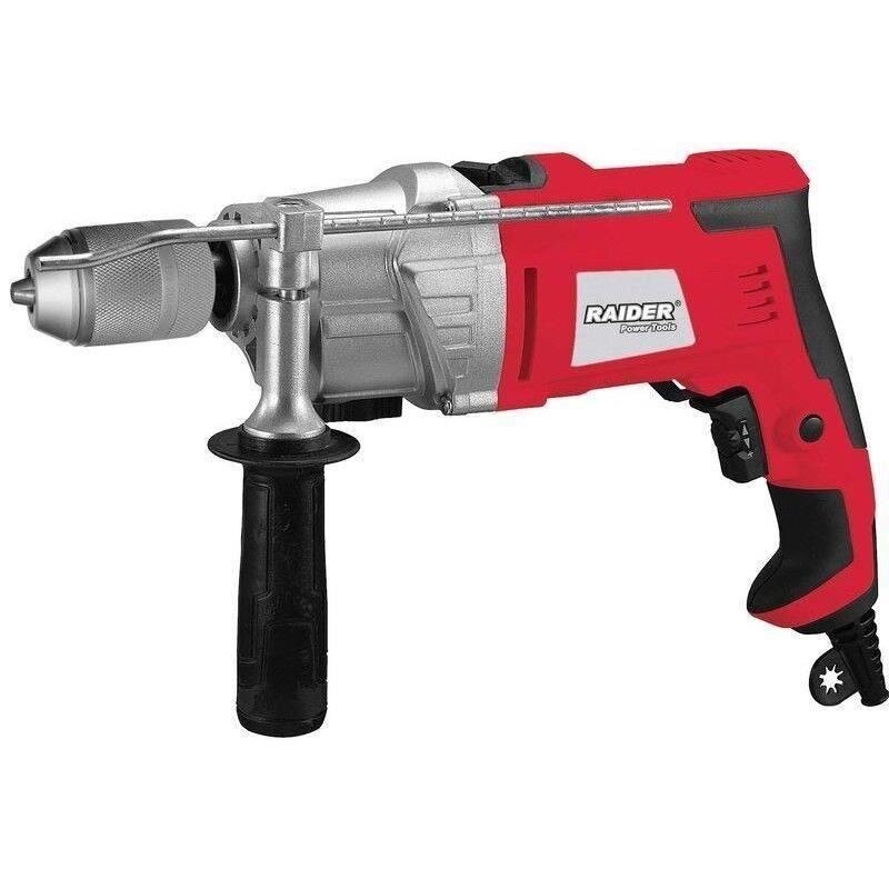 Masina de gaurit cu percutie, Raider, RD-ID51, 1050W, 13mm, 2 vit.