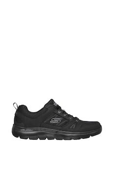 Skechers, Pantofi sport usori cu amortizare si garnituri de piele Summits - New World Skechers, Pantofi sport usori cu amortizare si garnituri de piele Summits - New World