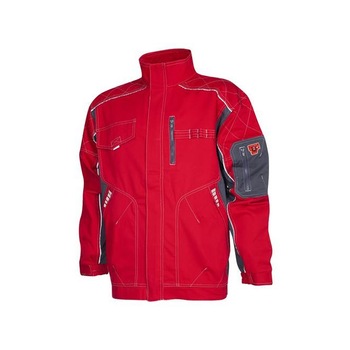 Geaca de lucru Vision 01, culoarea rosu gri, marimea 62 Geaca de lucru Vision 01, culoarea rosu gri, marimea 62