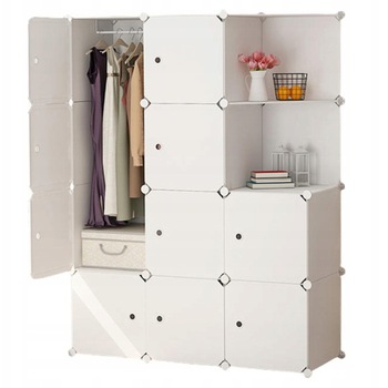 Dulap modular TimeTrade, alb, rafturi 9, 147x111x47 cm Dulap modular TimeTrade, alb, rafturi 9, 147x111x47 cm