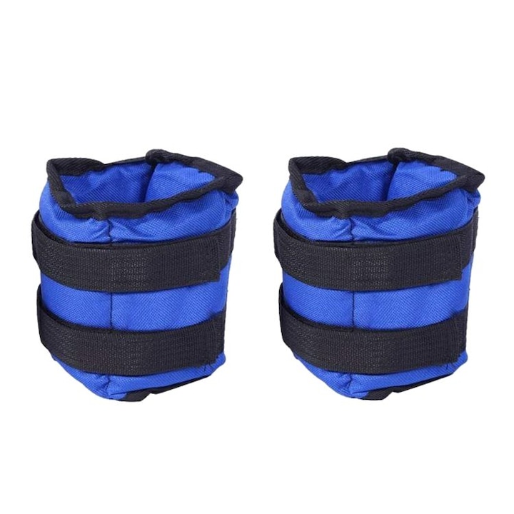 Palmonix 2 darab fitness csukló és bokasúly készlet, 2x1 kg, kék szín