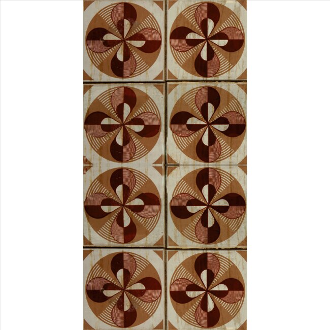Set stickere autocolante faianta decorativa 20cm x 30cm model decorativ nuante maro rosiatic