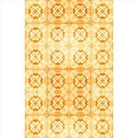 set stickere autocolante faianta decorativa 20cm x 30cm model decorativ in culori de portocaliu cu alb imagen 20_0_
0