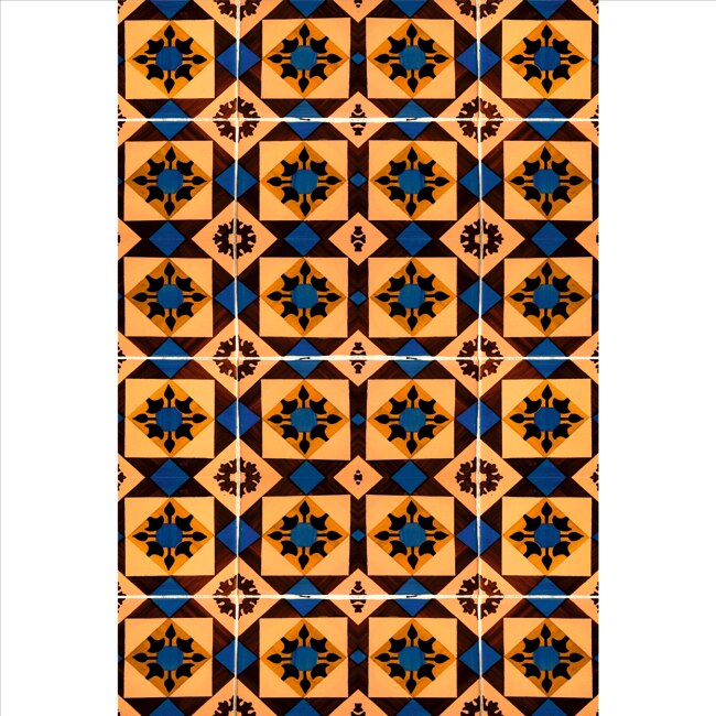 Set stickere autocolante faianta decorativa 20cm x 30cm model decorativ retro color