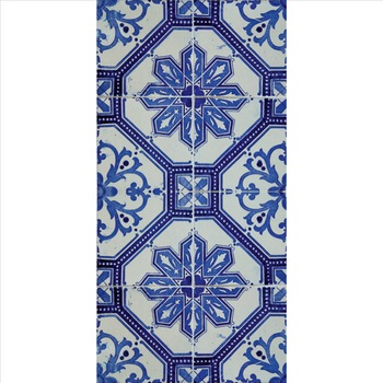 Set stickere autocolante faianta decorativa 20cm x 40cm model decorativ roman antic cu albastru Set stickere autocolante faianta decorativa 20cm x 40cm model decorativ roman antic cu albastru