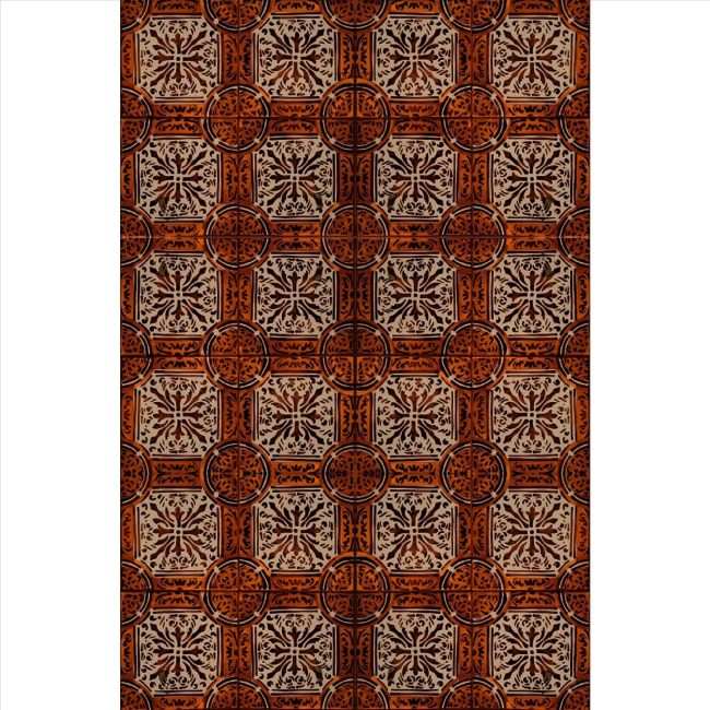 Set stickere autocolante faianta decorativa 20cm x 30cm model decorativ antic 1