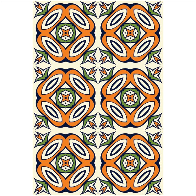 Set stickere autocolante faianta decorativa 20cm x 30cm model decorativ abstract viu colorat