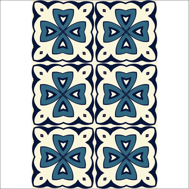 Set stickere autocolante faianta decorativa 20cm x 30cm model decorativ design abstract