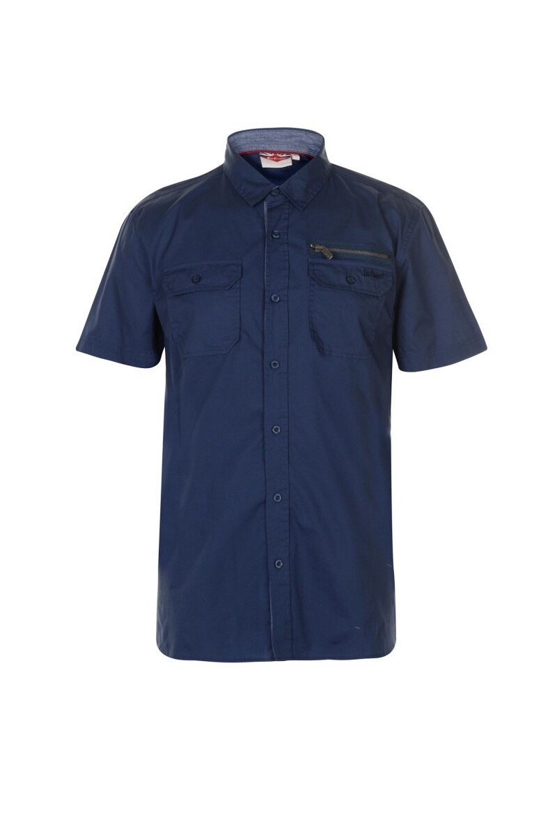 Camasa barbati, Lee Cooper SS Fashion, Bumbac, XL EU, Bleumarin inchis