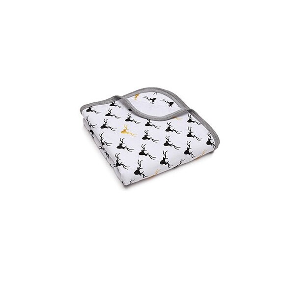 Patura moale pentru copii Pulp, cu gluga, 90x90 cm, bumbac, alb