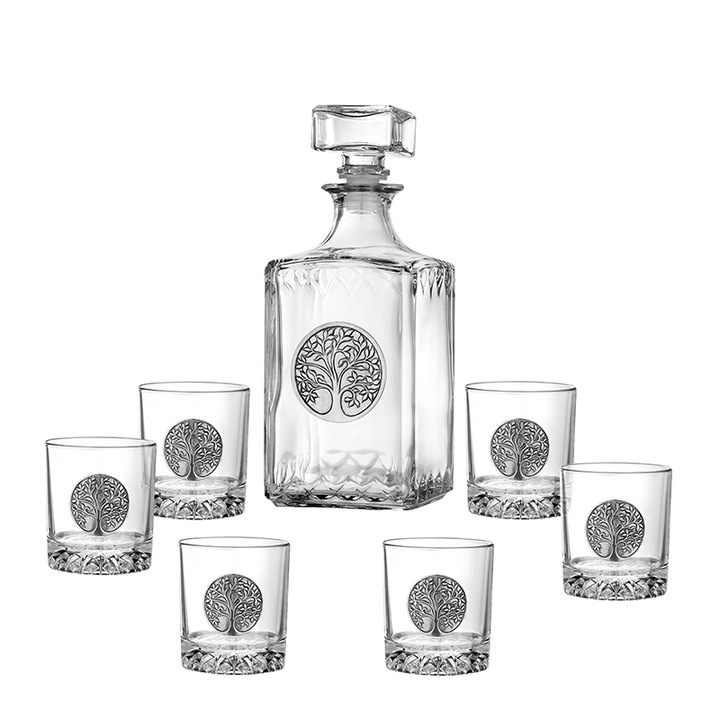 Сет Димс-92, Дървото на живота, Бутилка + 6 чаши