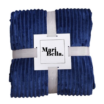 Patura de plus in albastru marin 160x200 Patura de plus in albastru marin 160x200