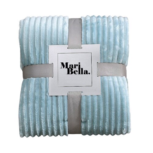 Patura de plus in albastru 160x200