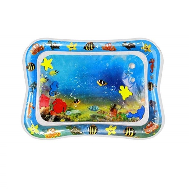 Saltea cu apa, centru de activitati pentru bebelusi, animale marine, multicolor, 66 x 50 x 5 cm