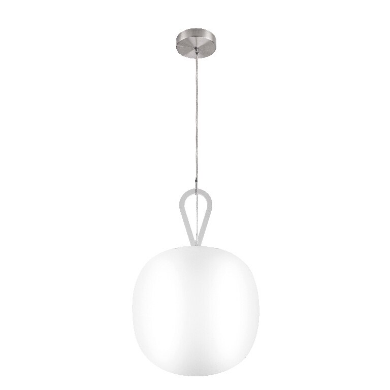 Pendul GLS GoodHome Armanty, alb, efect cromat, 1xE27