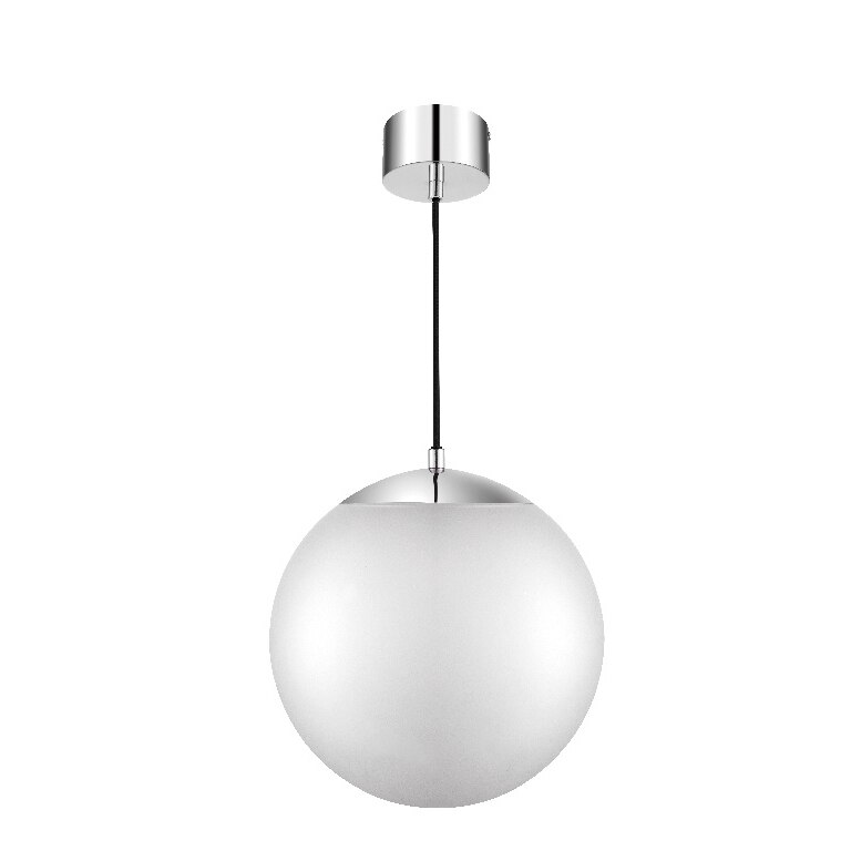 Pendul GLS GoodHome Dacite, efect cromat, cablu reglabil, 1xE27