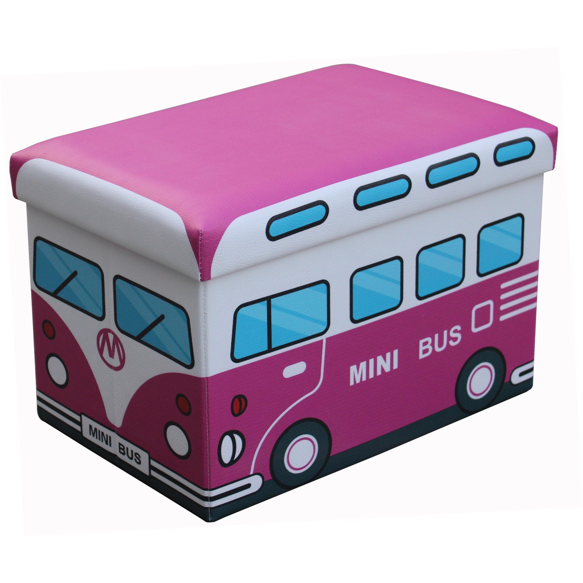 Taburet pliabil cu spatiu de depozitare 48 X 32 X 32 TB3087 Mini Bus