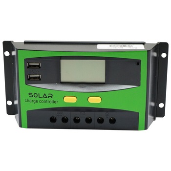Regulator tensiune pentru panou solar 30A 12V/24V 2X port USB Regulator tensiune pentru panou solar 30A 12V/24V 2X port USB