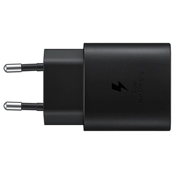 Incarcator retea Samsung super fast charging, 25W, Black Incarcator retea Samsung super fast charging, 25W, Black