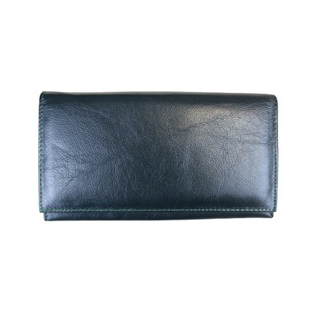 Portofel dama din piele naturala, Hassion, J016 Dark Green Portofel dama din piele naturala, Hassion, J016 Dark Green