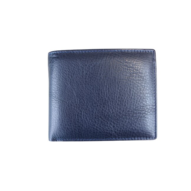 Portofel barbatesc din piele naturala, Hassion, F056 Dark Blue