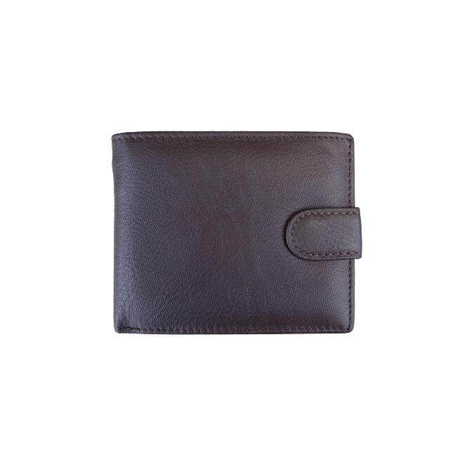 Portofel barbatesc din piele naturala, Hassion, F062 Dark Brown