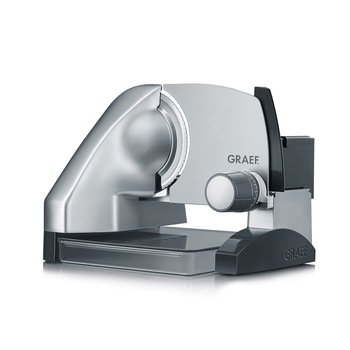 Feliator profesional alimente Graef, SlicedKitchen S50000, design compact, grosime feliere ajustabila, multifunctional, motor puternic, silentios, argintiu Feliator profesional alimente Graef, SlicedKitchen S50000, design compact, grosime feliere ajustabila, multifunctional, motor puternic, silentios, argintiu