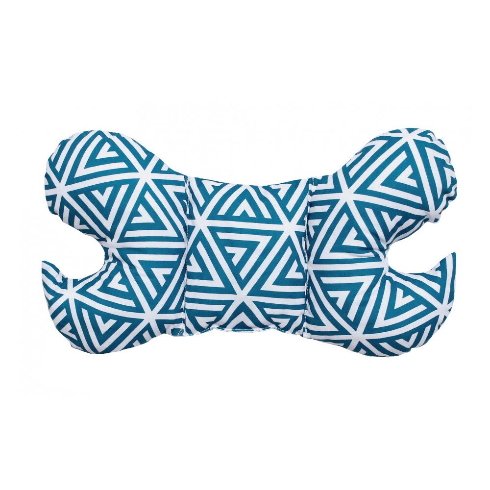 Perna dubla pentru bebelusi, Pulp, Blue animals, anti-soc, 42x22 cm, albastru/alb