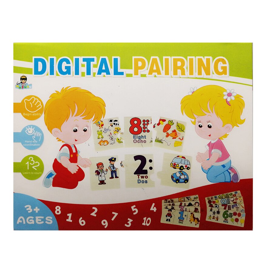 Puzzle lemn, gruparea numerelor, 30 de piese