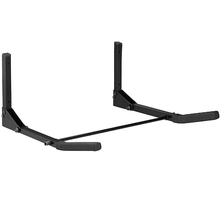 Suport bicicleta perete, Rezistenta 30 kg, Negru, 465 x 44 x 11 cm