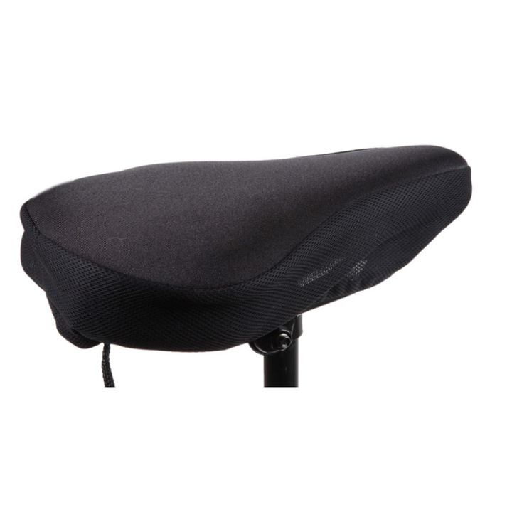 Покривало за седалка на велосипед, kmt/043, гъба, ергономичен дизайн, 27,5x18,5 см черно