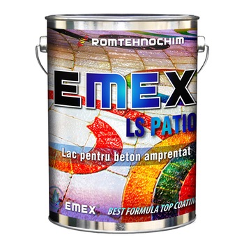 Lac de Beton Amprentat “EMEX LS PATIO”, Cires, Bidon 4 Kg