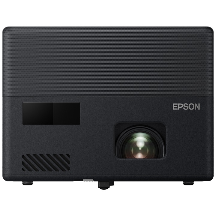 Videoproiector portabil Epson EF-12, FHD 1920*1080, 1000 lumeni, AndroidTV, Chromecast BuitIn, sunet YAMAHA, Negru