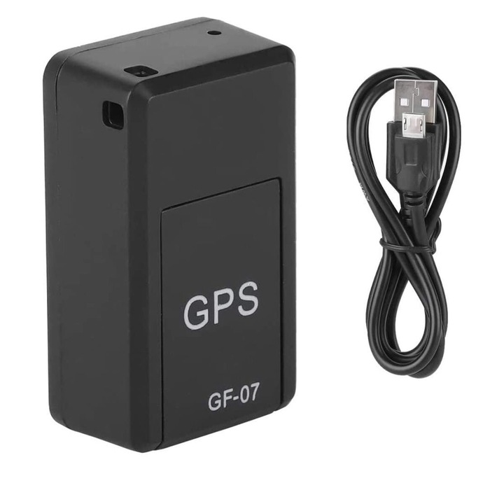 Localizator mini GPS, GF-07, pozitionare in timp real, monitorizare sunet, cu SIM card