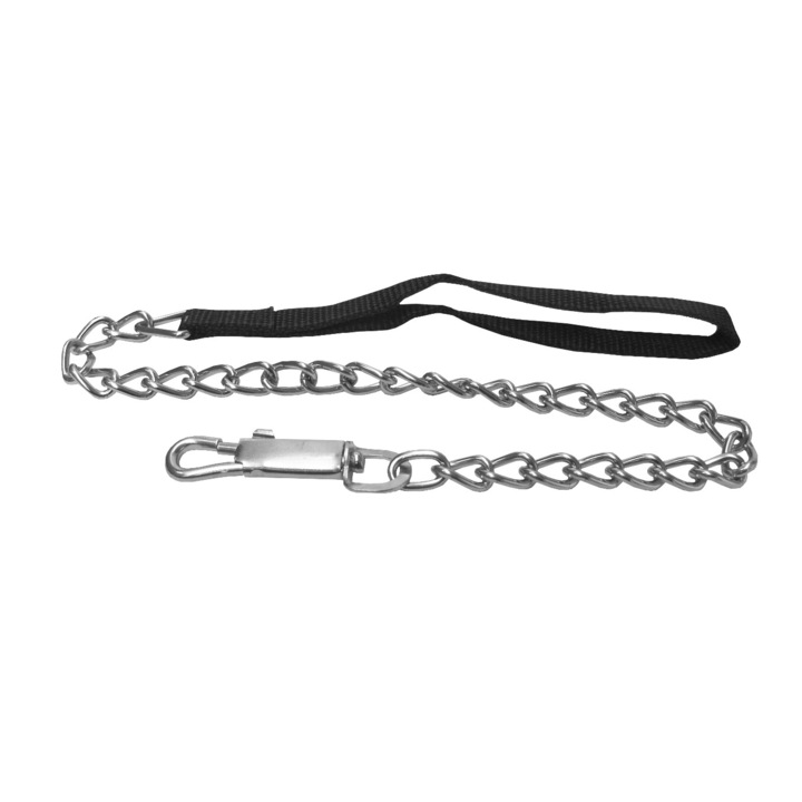 Lesa scurta din lant cromat pentru caini Evotools 115 X 2.5cm