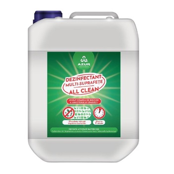 Dezinfectant multi-suprafete All Clean, Azur, 5 l Dezinfectant multi-suprafete All Clean, Azur, 5 l