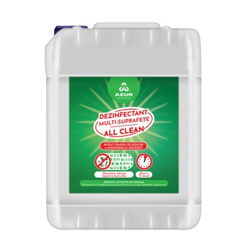 Dezinfectant multi-suprafete All Clean, Azur, 10 l Dezinfectant multi-suprafete All Clean, Azur, 10 l