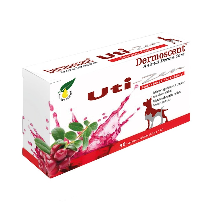 Supliment Nutritiv pentru Caini si Pisici Dermoscent Uti-Zen, 30 tablete